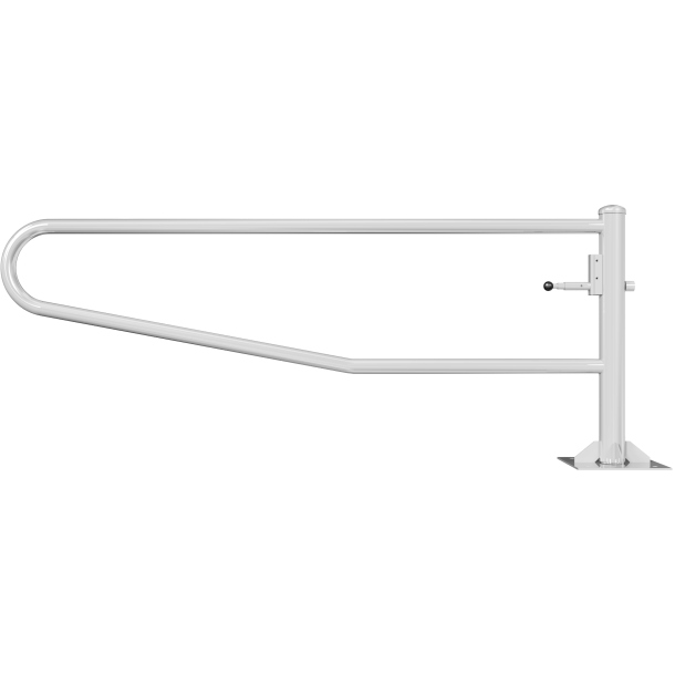 Swiveling gates | to be fixed by plugs, hot-dip galvanized | total width: 2500 mm | for padlock